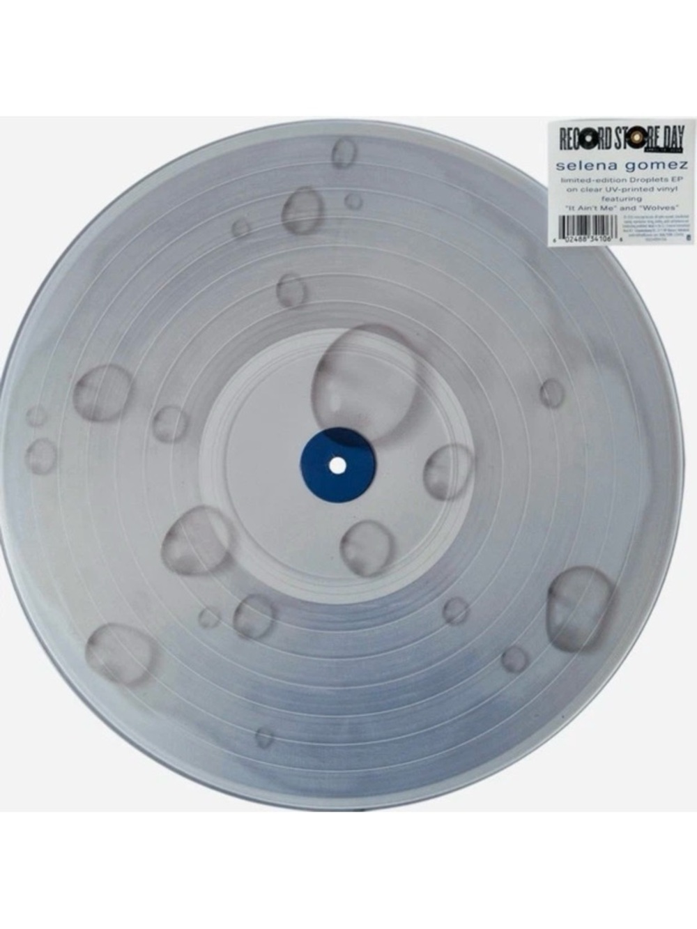 NEW Selena Gomez Droplets RSD 2026 Limited Clear Glitter 12” Vinyl EP